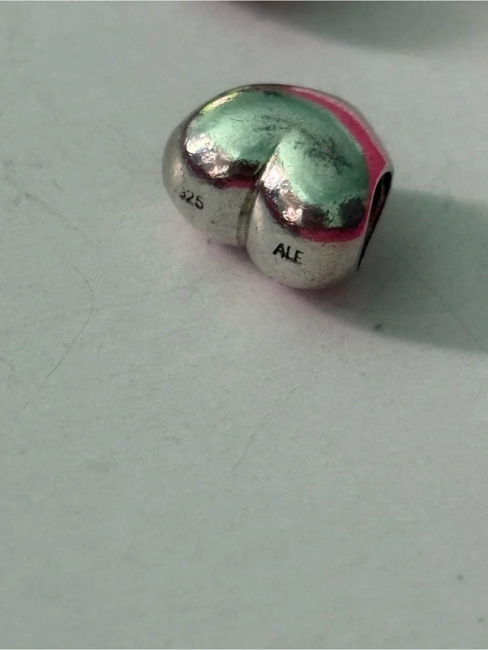 Pandora Silver Puffy Heart Charm